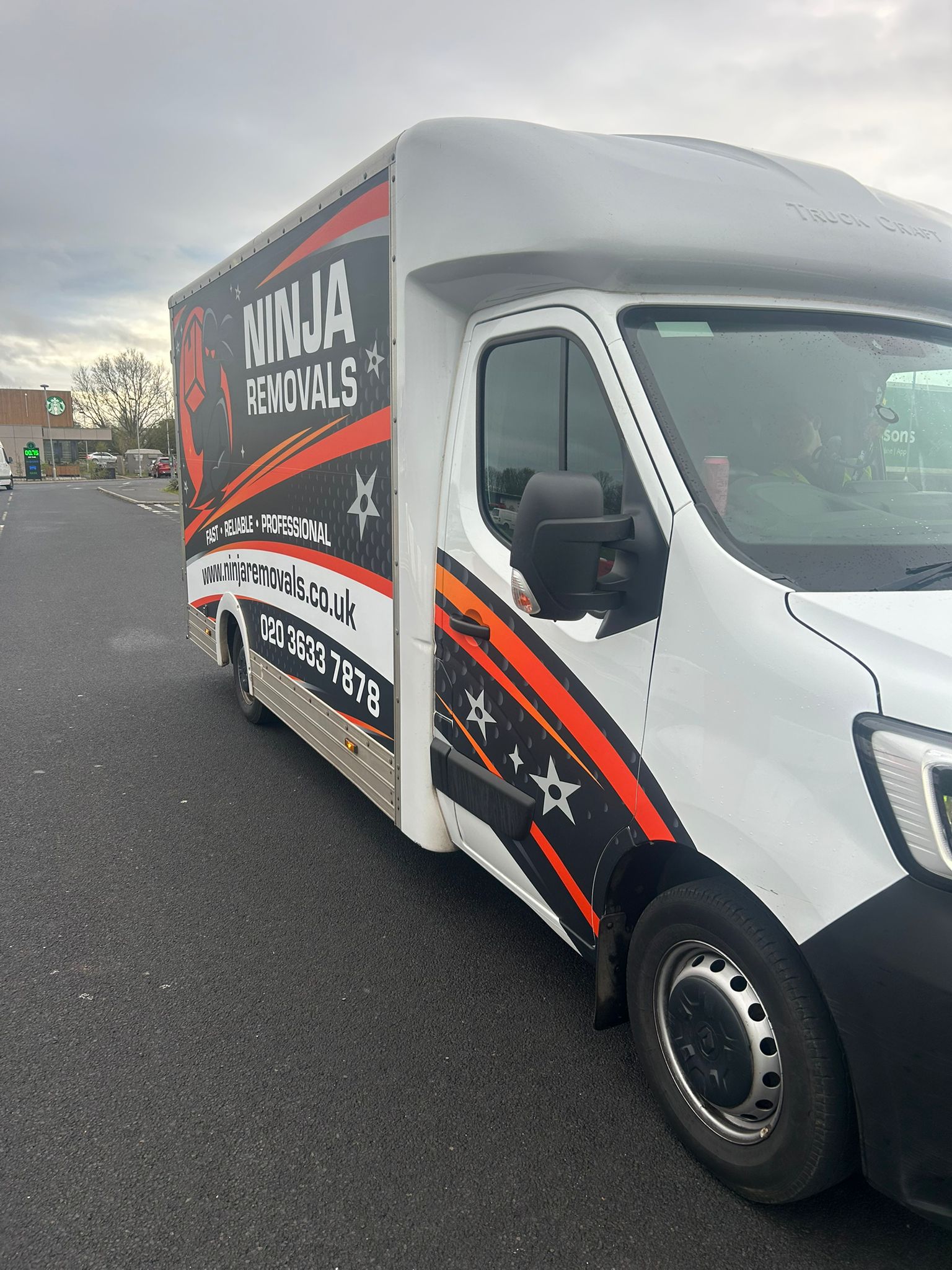 Ninja Removals van ready for a Bridgwater and South West removals job